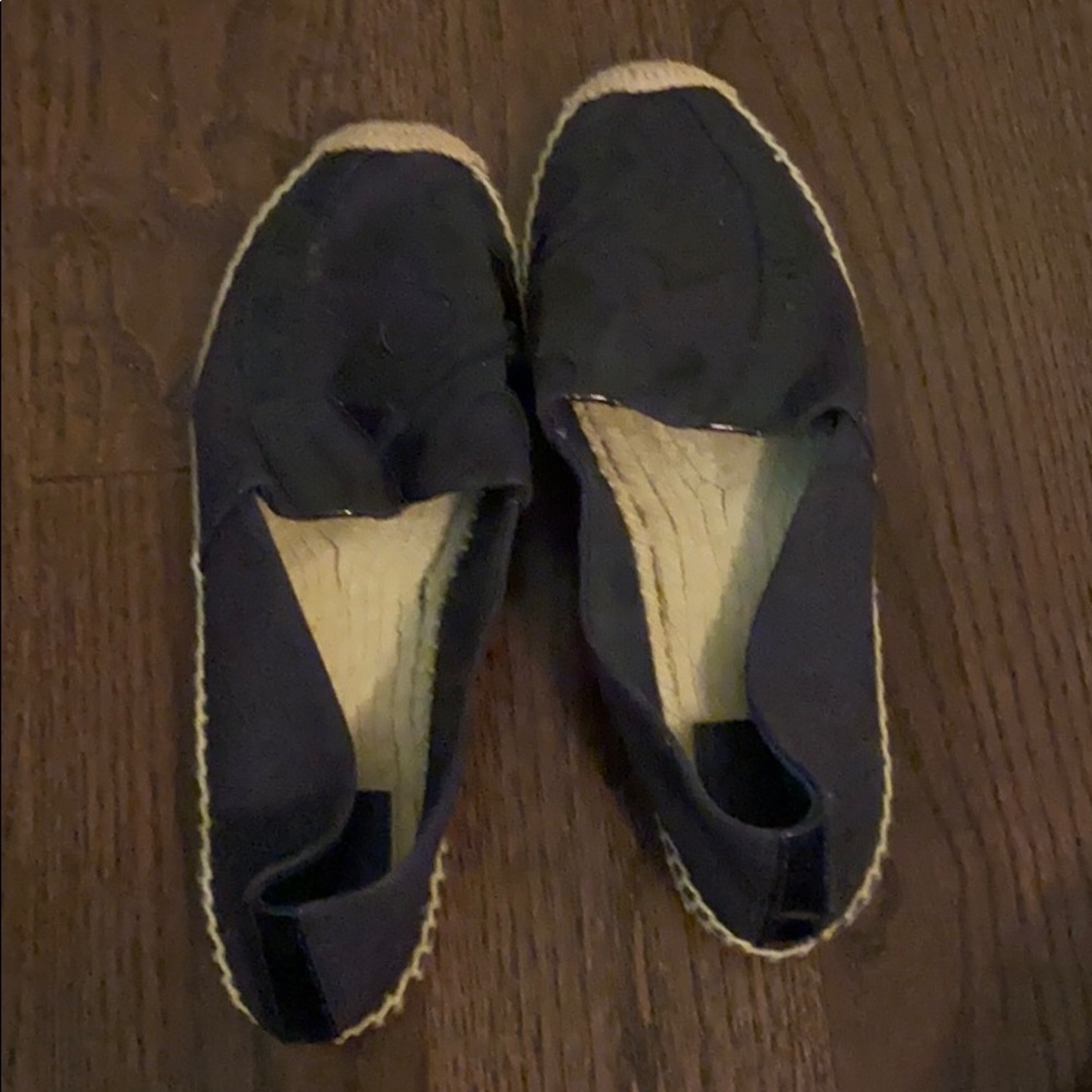 Tory Burch Navy Espadrilles Size 9.5